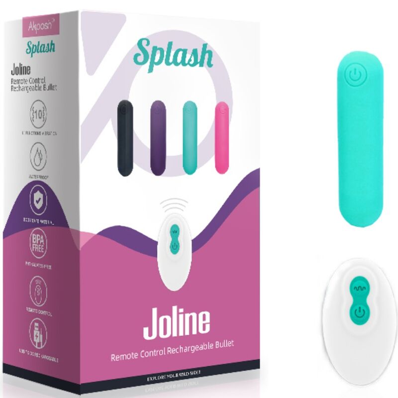 ARMONY - SPLASH JOLINE VIBRATOR KOGEL SILICONE AFSTANDSBEDIENING 10 TRILLINGEN 65 X 15 CM GROEN