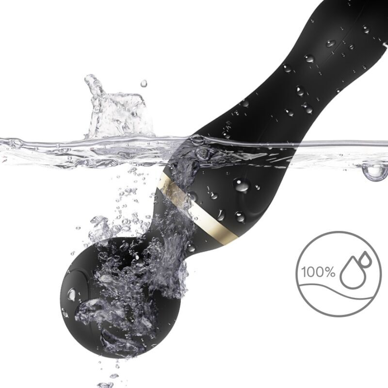 ARMONY - FREEZA MASSEUR & VIBRATOR SUPERFLEXIBELE KOP ZWART