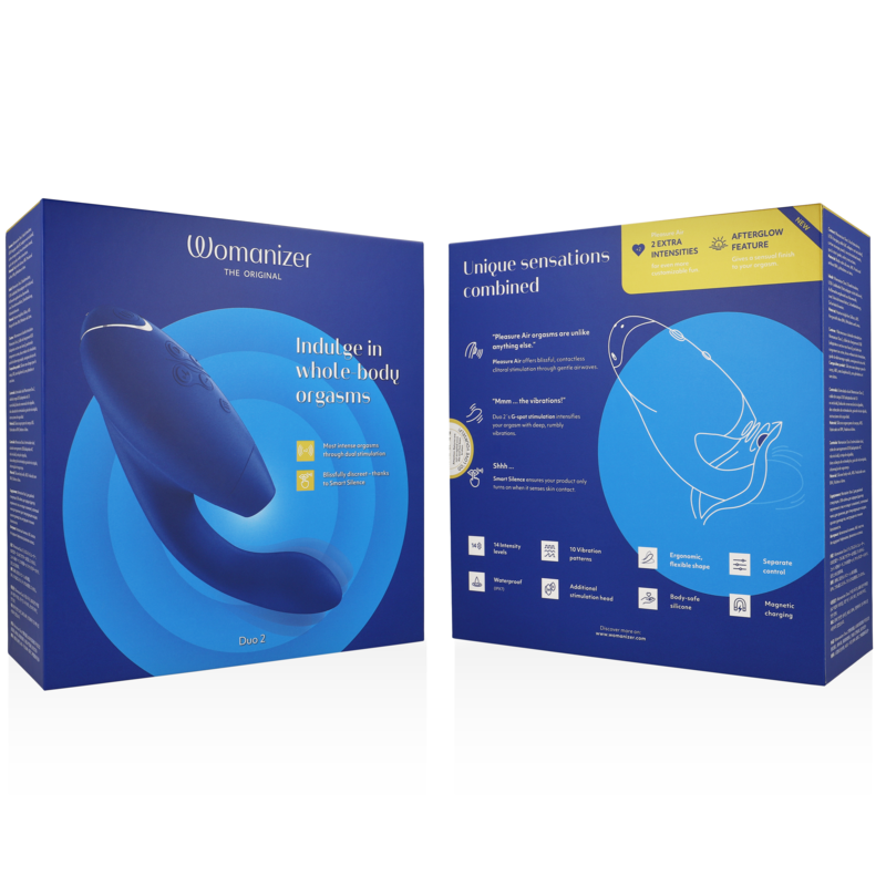 WOMANIZER - DUO 2 STIMULATOR BLAUW