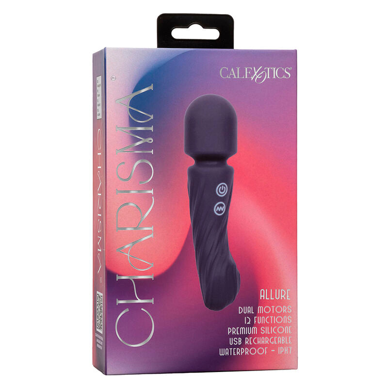 CALEXOTICS - CHARISMA ALLURE MASSAGER DUBBELE MOTOREN 12 FUNCTIES 17,25 CM X 4,5 CM PAARS