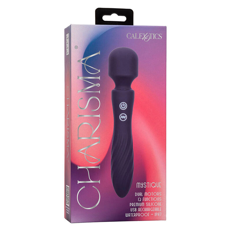 CALEXOTICS - CHARISMA MYSTIQUE MASSAGER DUAL MOTOREN 12 FUNCTIES 20,5 CM X 4,5 CM PAARS