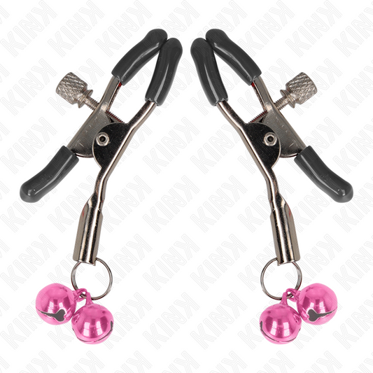 KINK - DUBBELE BELLE NIPPELKLEM ROZE 6 CM