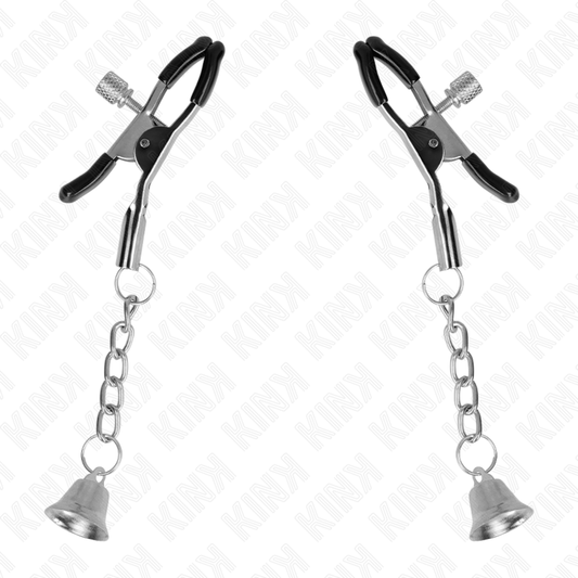 KINK - ZILVEREN BELLETJE HANGER NIPPELKLEMMEN 6 CM