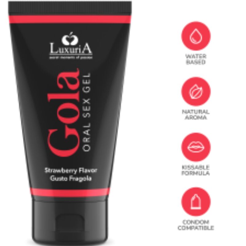 INTIMATELINE LUXURIA - ORALE SEKS GEL AARDBEI SMAAK 50 ML