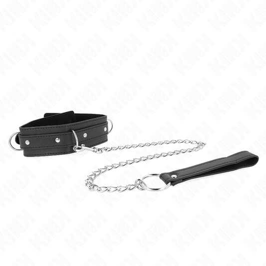 KINK – HALSBAND MET RIEM 65 CM 3 RING MODEL 1 VERSTELBAAR 38-49 CM X 5 CM