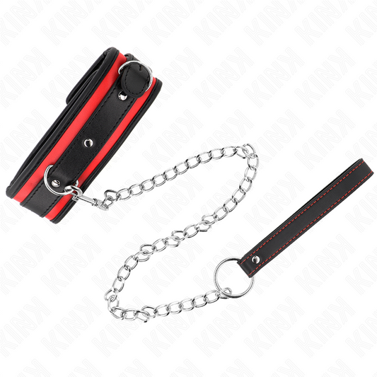 KINK - ZWARE KETTING MET RIEM 65 CM MODEL 2 VERSTELBAAR 36,5-50 CM