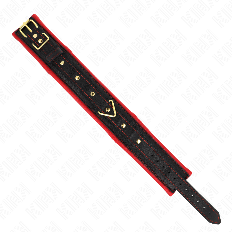 KINK - HALSBAND MET EFFEN STOFFEN RIEM VERSTELBAAR 33-48 CM X 5.7 CM
