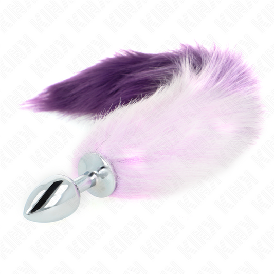 KINK - ANALE PLUG MAAT S 7 X 3 CM MET SYNTHETISCHE STAART 40 CM PAARS