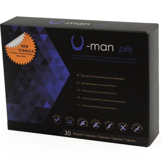 500 COSMETICS - U-MAN VERBETERT PENISGROOTTE EN SEKSUELE KRACHT - 30 CAPSULES