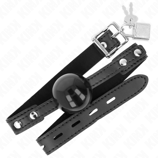 KINK - SOFT TPE BAL 4 CM GAG MODEL 3 60 x 2 CM VERSTELBAAR 37-52 CM