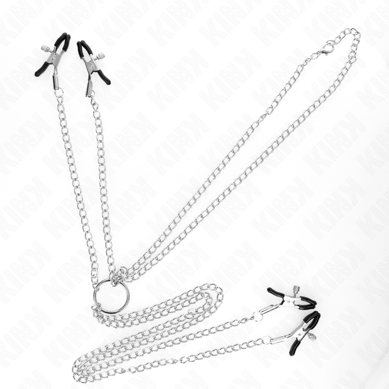 KINK - 4 NIPPEL- EN CLITKLEMMEN VERSTELBAAR ZILVER