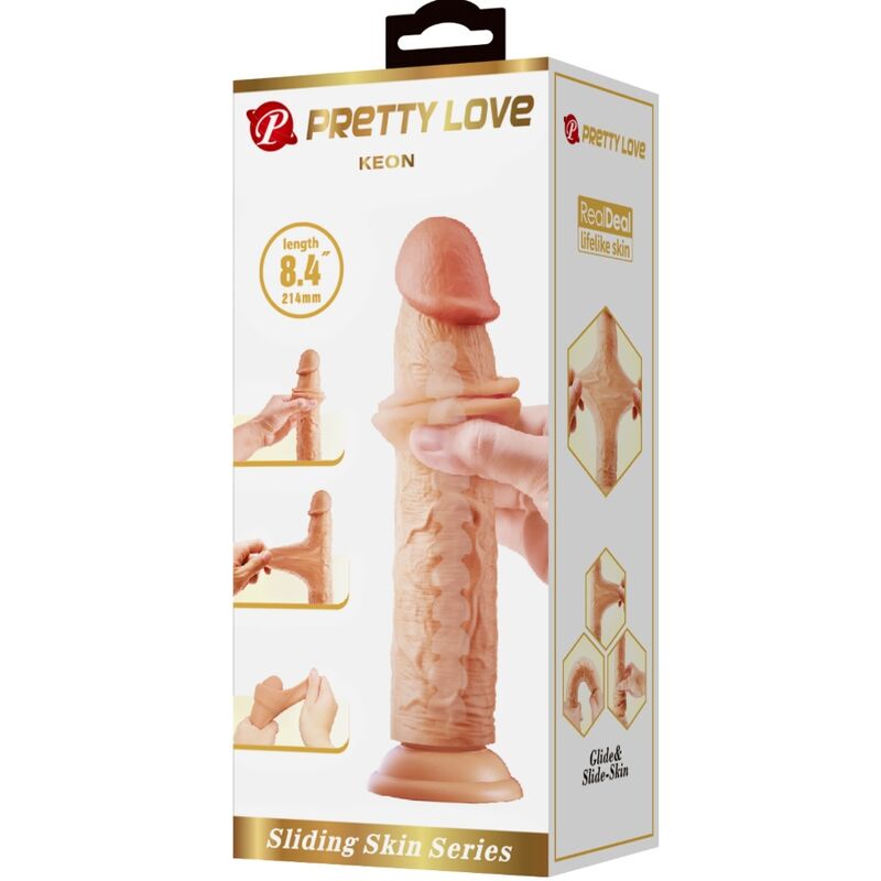 PRETTY LOVE - KEON REALISTISCHE DILDO 21 CM FLESH