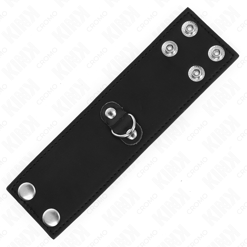 KINK - LEREN PENISRING MET DRUKSLUITING 18 X 5 CM