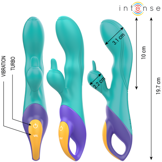 INTENSE - FRED RABBIT VIBRATOR BLAUW