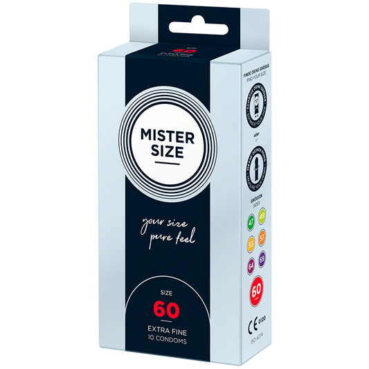 MISTER SIZE - CONDOOM MAAT XL 60 MM (10 STUKS)