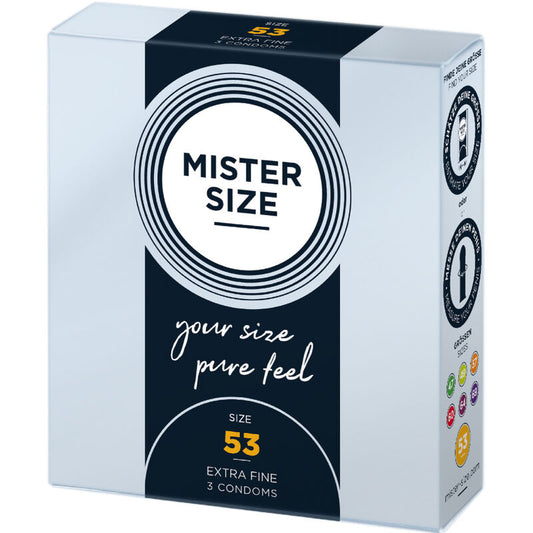 MISTER SIZE - CONDOOM MAAT M 53 MM (3 STUKS)