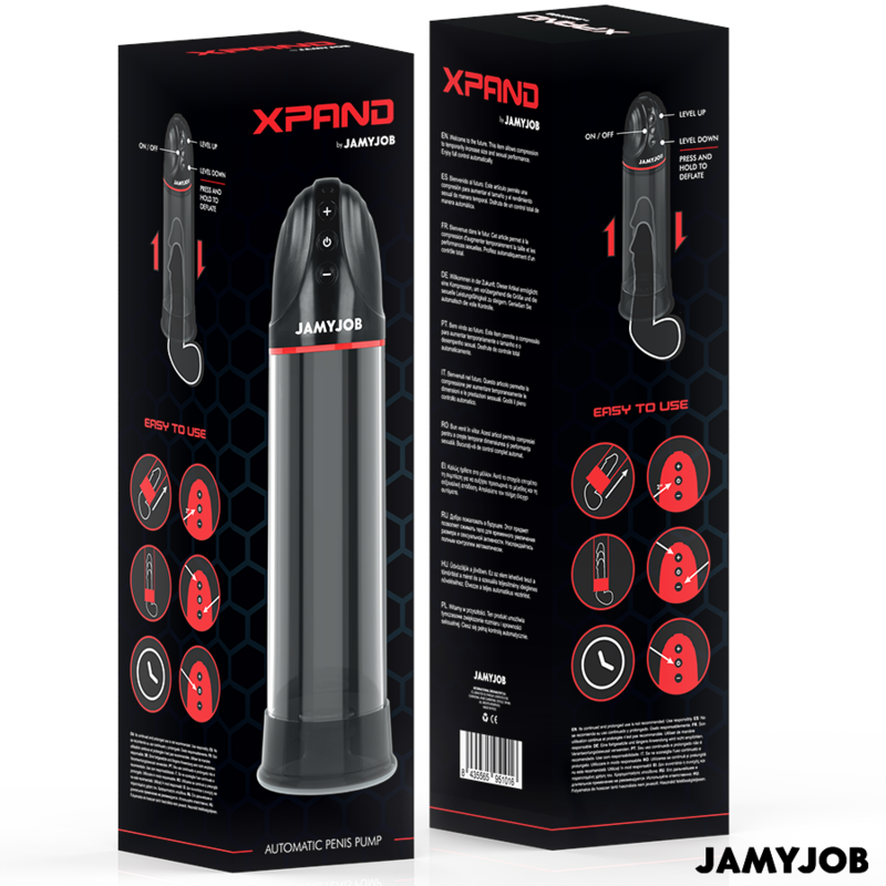 JAMYJOB - XPAND AUTOMATISCHE POMP 3 AFZUIGNIVEAUS GRIJS