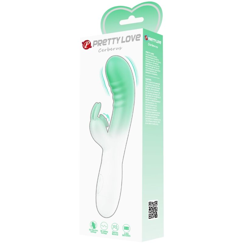 PRETTY LOVE - CERBERUS KONIJN VIBRATOR 30 TRILLINGEN GROEN