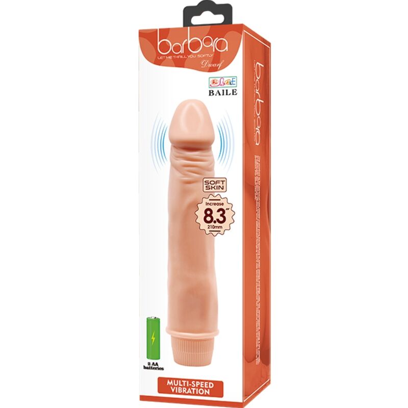 BAILE - REALISTISCHE DWERGVIBRATOR 21 CM HUIDSKLEUR