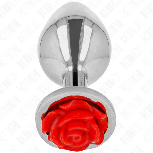 KINK - PLUG ANAAL ROOD ROOS MAAT M