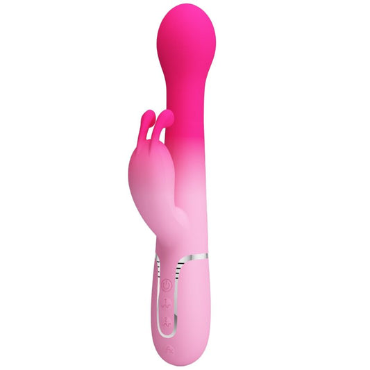 PRETTY LOVE - DEJON 3 IN 1 MULTIFUNCTIONEEL KONIJN VIBRATOR ROZE