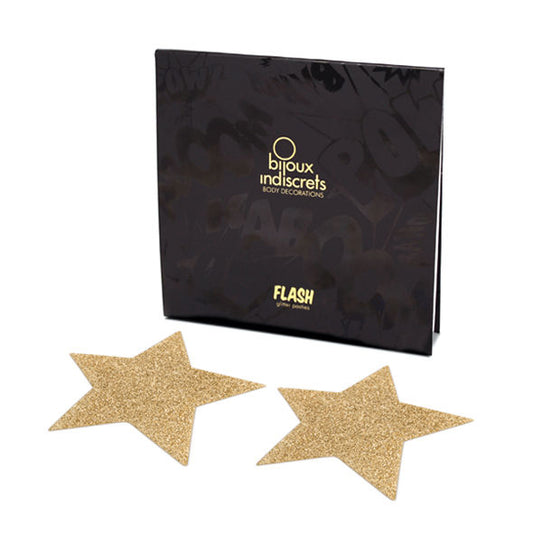 BIJOUX - INDISCRETS FLASH GOUDEN STER NIPPLE COVERS