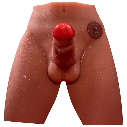 XISE - JASON REALISTISCHE DILDO MASTURBATOR MET STOOTFUNCTIE EN VIBRATIE 17 CM