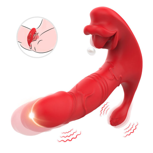 ARMONY - ANAL VIBRATOR SLIPJE C- EN G-PUNT STIMULATOR AFSTANDSBEDIENING ROOD