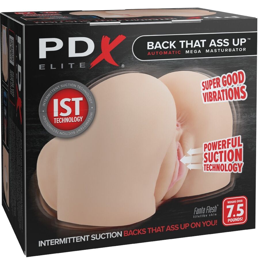 PDX ELITE - BACK THAT ASS UP REALISTISCHE TRILLENDE VAGINA EN ANUS MASTURBATOR