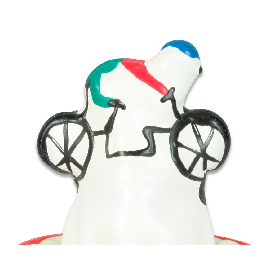 CONDOMERIE - HANDGESCHILDERDE FUN CONDOMS FIETS