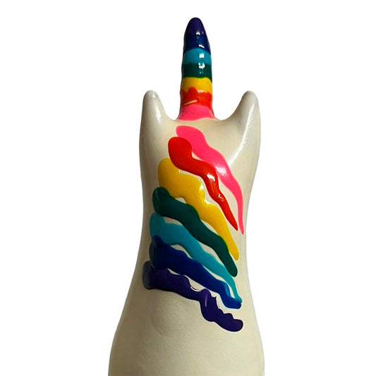 CONDOMERIE - MET DE HAND BESCHILDERDE NIEUWIGHEIDSCONDOS EENHOORN REGENBOOG