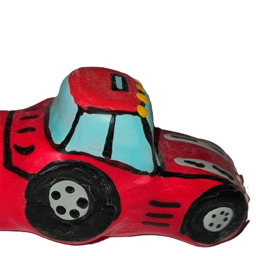 CONDOMERIE - HANDGESCHILDERDE NIEUWIGHEIDSCONDOMS TRACTOR ROOD XL