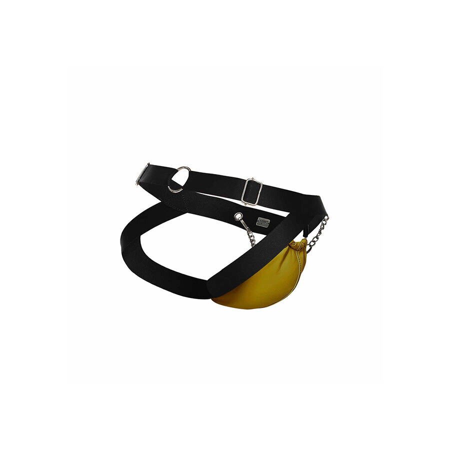 MOB - GELE DNGEON JOCKSTRAP MET KETTINGEN EEN MAAT