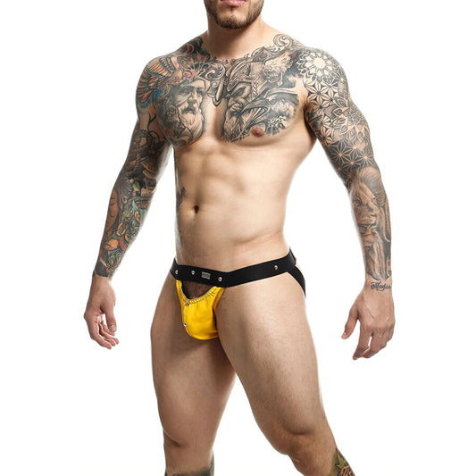 MOB - DNGEON JOCKSTRAP YELLOW SPORTSMAN ÉÉN MAAT