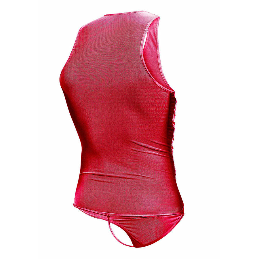 MOB - RED TRANSPARENT BODYSHEER SIZE L/XL