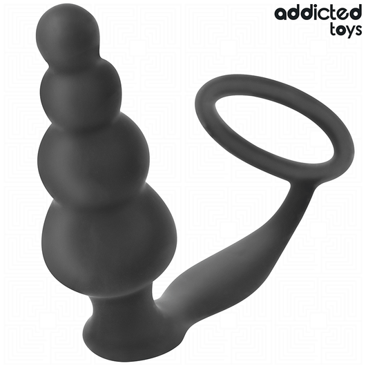 ADDICTED TOYS - BUTTPLUG MET RING SILICONEN MODEL 5