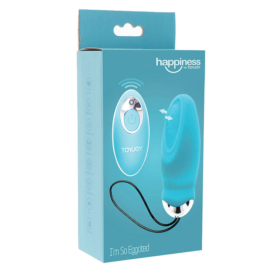 TOYJOY - HAPPINESS I'M ZO EGGCITED AFSTANDSBEDIENING VIBRATOR BLAUW