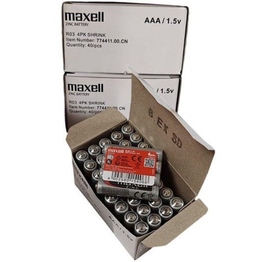 MAXELL - BATTERIJ SALINA MANGAAN AAA R03 KRIMPFOLIE*4