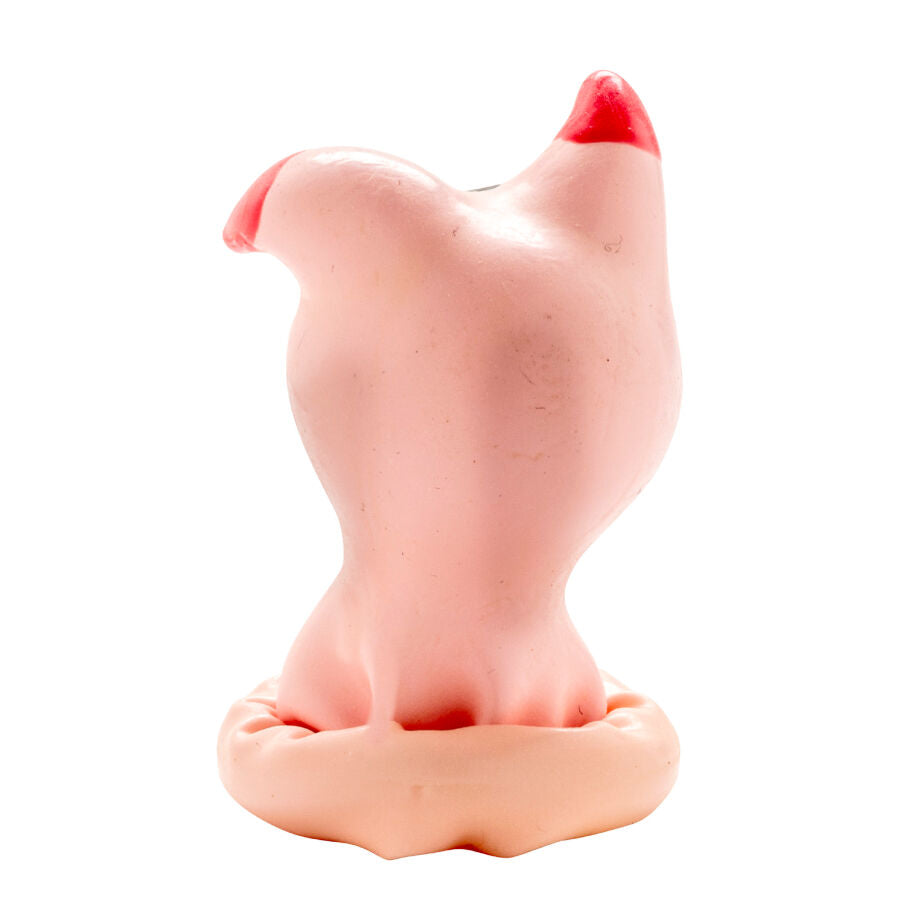 CONDOMEURIE - HANDGESCHILDERDE NIEUWIGHEIDSCONDOMS VARKENSKOP