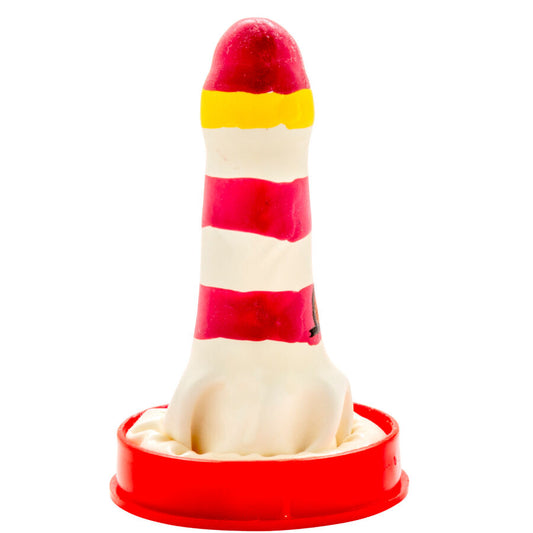 CONDOMERIE - MET DE HAND BESCHILDERDE NIEUWIGHEIDSCONDOS VUURTOREN
