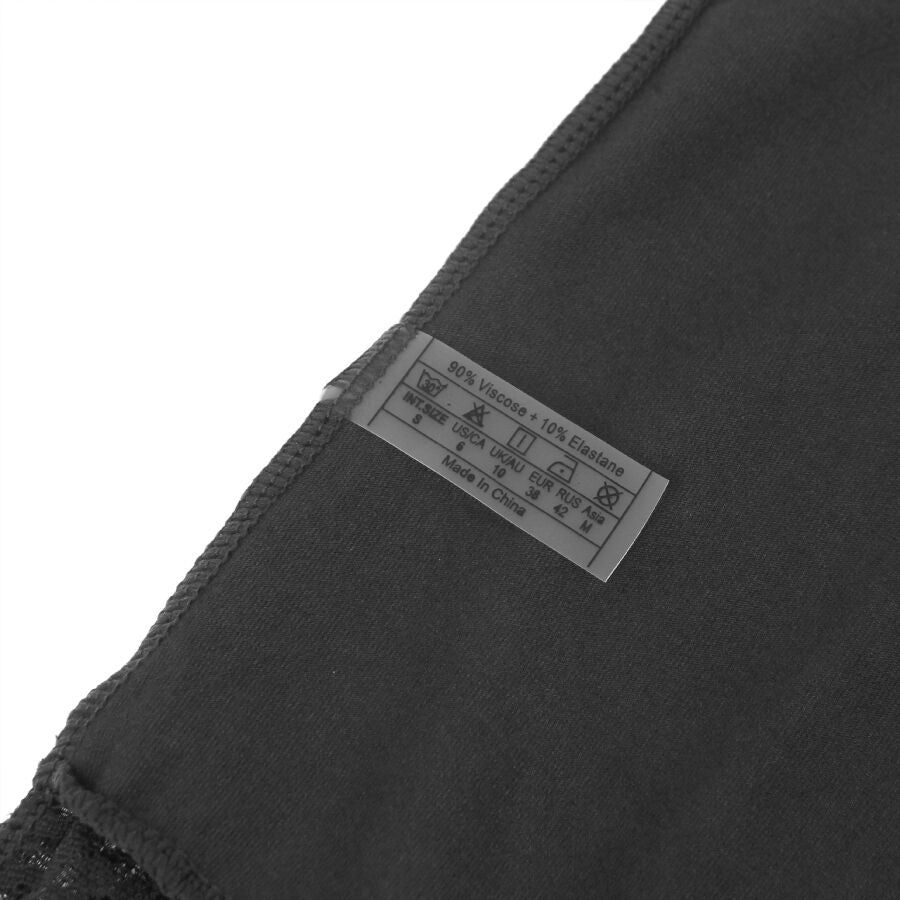 SUBBLIME - ZWARTE TEDDY MET BLOEMENKANT DETAIL S/M