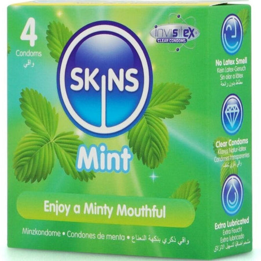 SKINS - MINT PREMIUM CONDOMS PAK 4