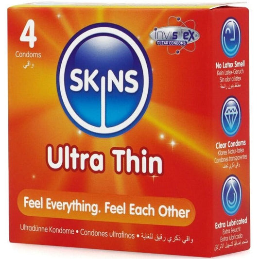 SKINS - ULTRA DUNNE PREMIUM CONDOMS PAK 4