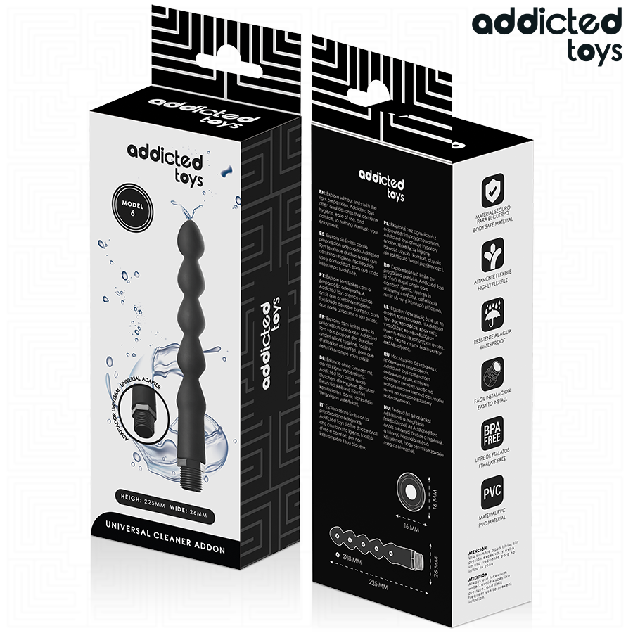 ADDICTED TOYS - ANALREINIGER MET UNIVERSELE ADAPTER MODEL 6