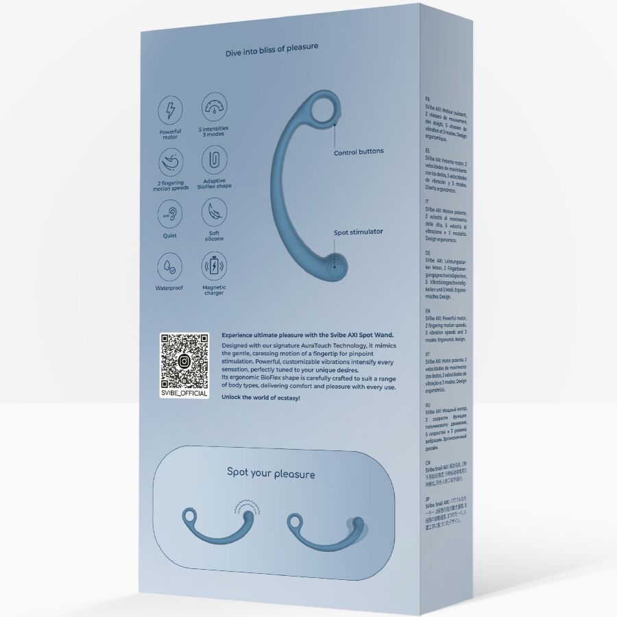 SNAIL VIBE - AXI TRILLENDE MASSAGESTAAF BLAUW