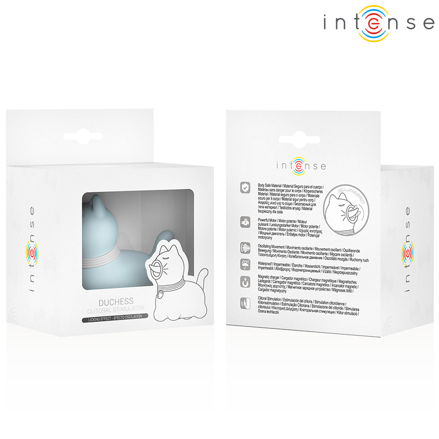 INTENSE - DUCHESS STIMULATOR MET RO-TERENDE TONG 360º BLAUW