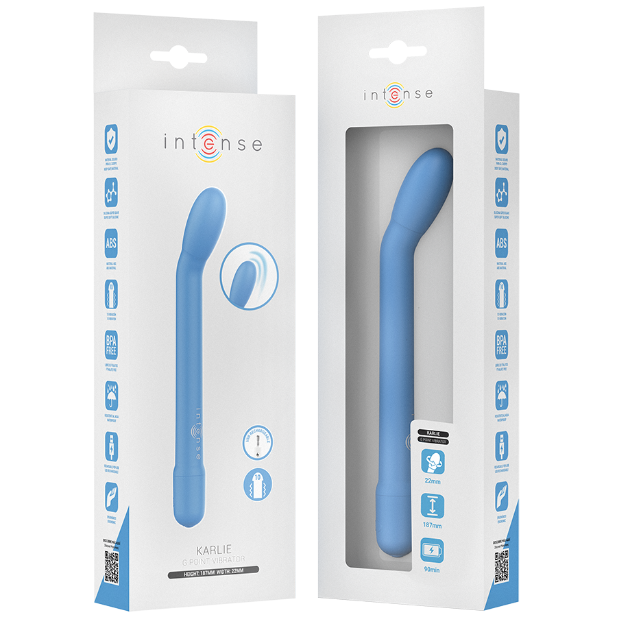 INTENSE - KARLIE OPLAADBARE G-SPOT STIMULATOR BLAUW