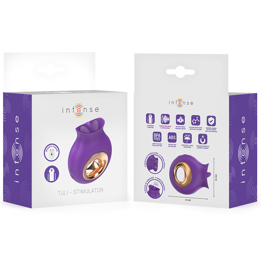 INTENSE - TULI CLITORISSTIMULATOR 9 TRILLINGEN & 9 OSCILLATIES PAARS