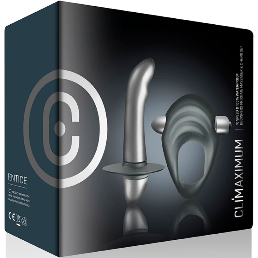 CLIMAXIMUM - ENTICE KIT COCK RING + PROSTAAT VIBRATOR BEGINNERS