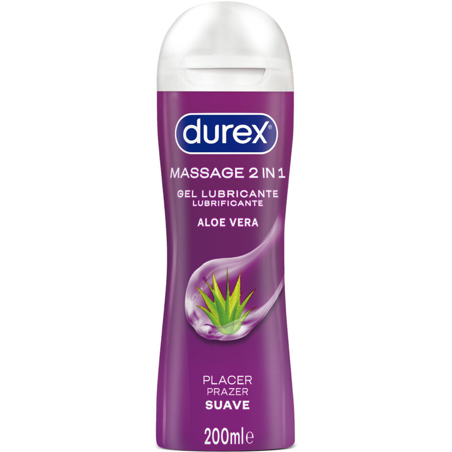 DUREX - ZACHTE ALOË VERA MASSAGE- EN GLIJGEL 200 ML